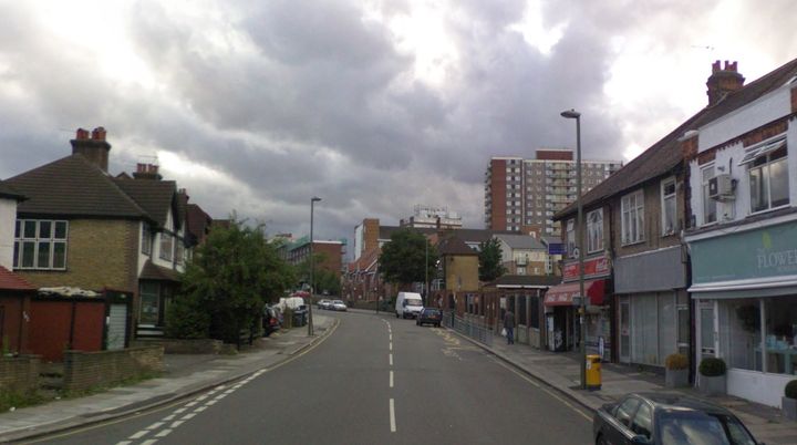 The man was robbed on Bell Lane, in Enfield, north London, on Saturday