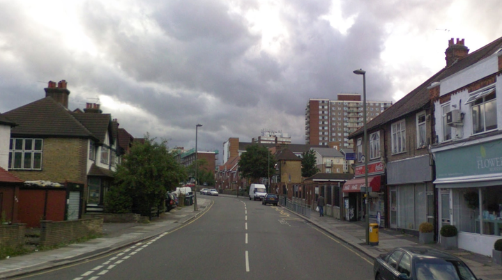 The man was robbed on Bell Lane, in Enfield, north London, on Saturday