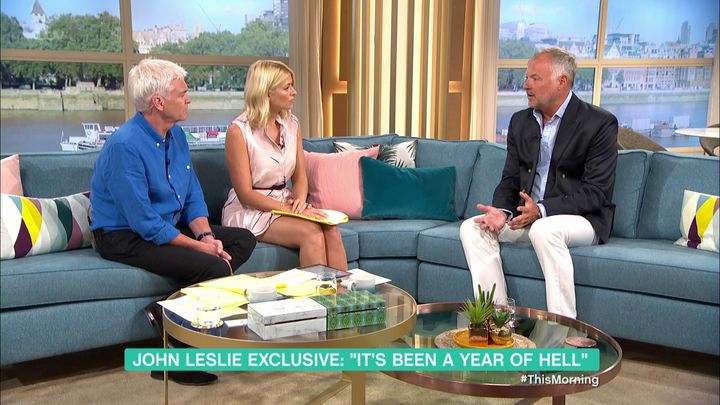 John Leslie made a return to 'This Morning' 16 years after his exit