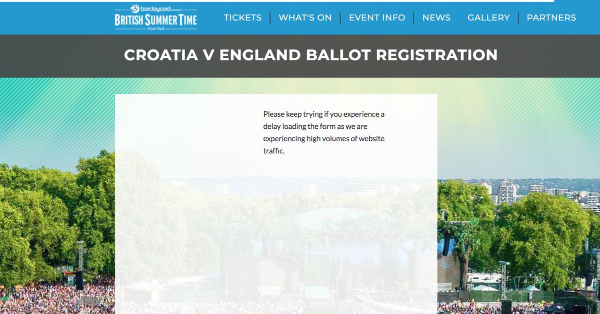 Bst Hyde Park Website Crashes Minutes After Ballot Opens For