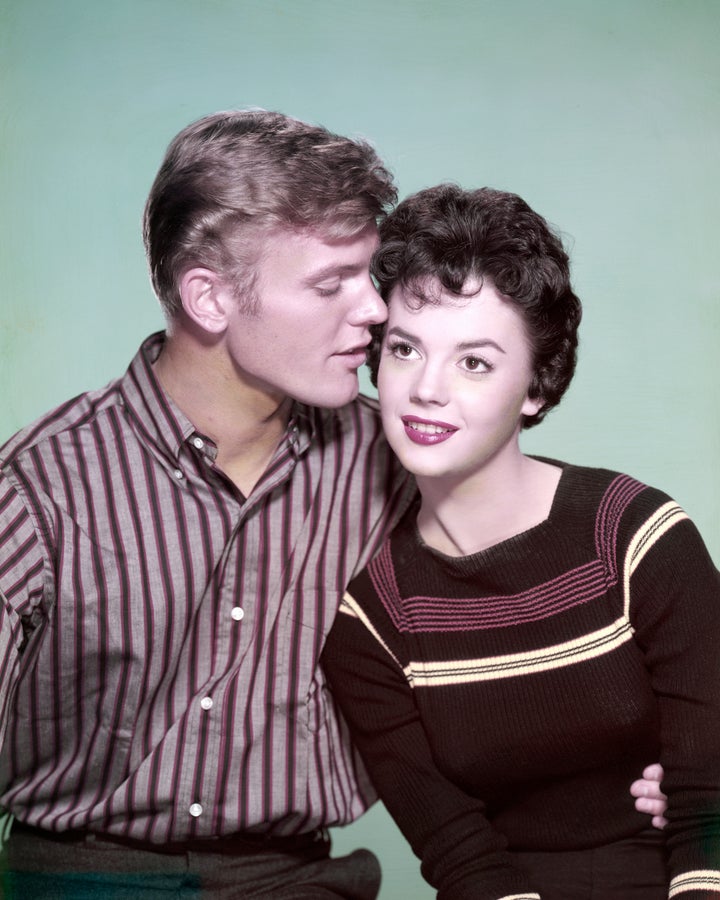 Tab Hunter and Natalie Wood pictured together in 1955. 