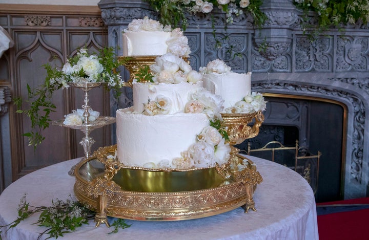 The wedding cake for the Duke and Duchess of Sussex, created by Claire Ptak.