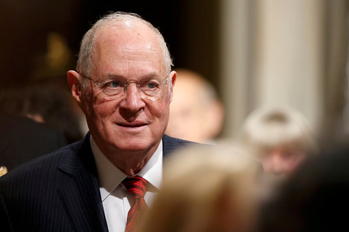 U.S. Supreme Court Justice Anthony Kennedy arrives for U.S. President Donald Trump's address to a Joint Session of Congress in Washington, U.S., February 28, 2017.