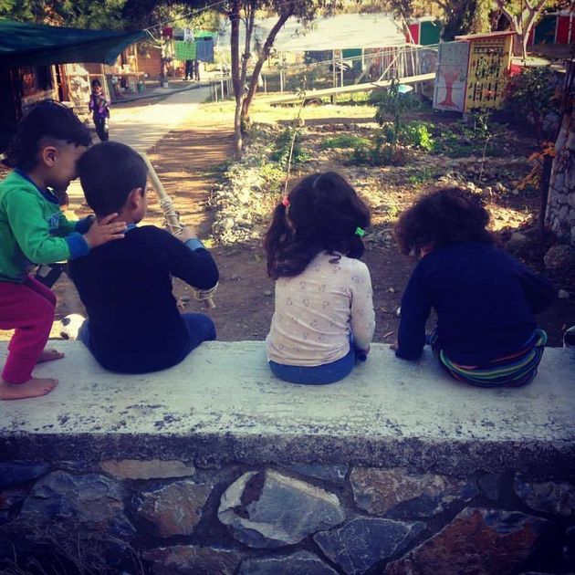 Young residents at the Pikpa camp