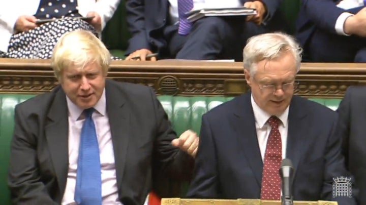 Boris Johnson and David Davis, who both quit the Cabinet this week