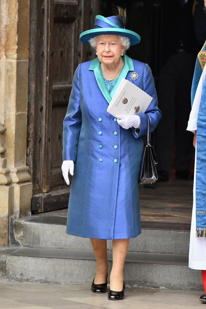 Queen Elizabeth II at the RAF centenary celebration. 