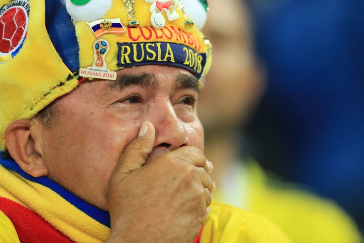 A World Cup spectator in Moscow after a match between Colombia and England, July 3. Since the start of the World Cup in