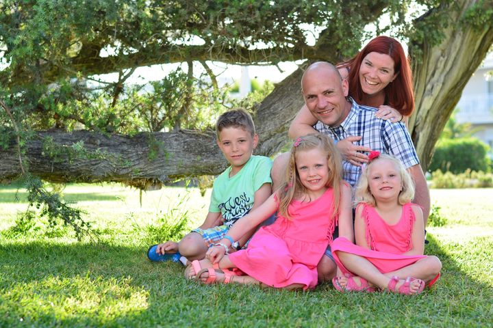 Joanne Dewberry and her family. 