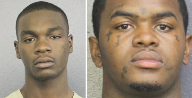 From left: Michael Boatwright, 22, and Dedrick Devonshay Williams, 22, are facing first-degree murder charges in death of Jahseh Onfroy.