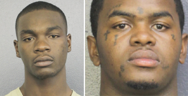 From left: Michael Boatwright, 22, and Dedrick Devonshay Williams, 22, face first-degree murder charges in last month's shooting death of Jahseh Onfroy.