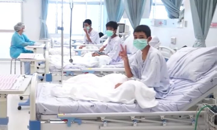 <strong>The boys are recovering from their ordeal in hospital </strong>