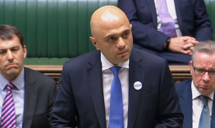 Home Secretary Sajid Javid 