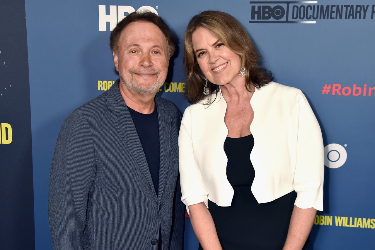 Billy Crystal and Marina Zenovich attend the Los Angeles premiere of "Robin Williams: Come Inside My Mind" from HBO on June 27.