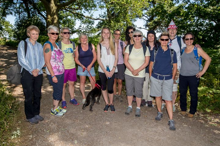 Some of the walking group. 