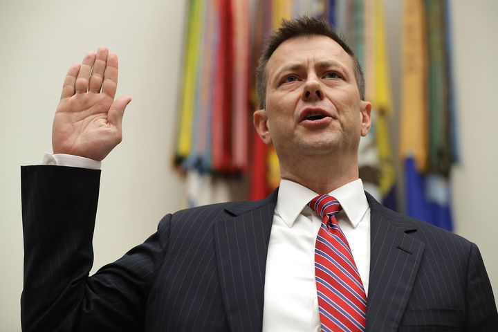 FBI special agent Peter Strzok testified Thursday that an August 2016 text stating “we’ll stop” Donald Trump was in response to “horrible, disgusting” comments that the then-candidate made about the family of a fallen Muslim war hero.