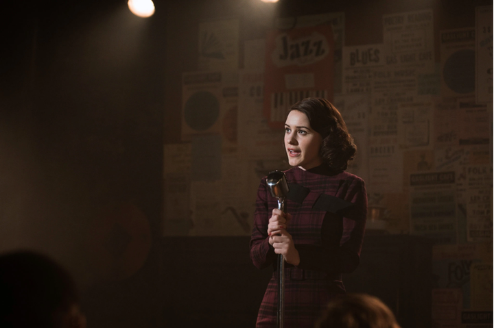 Rachel Brosnahan in “The Marvelous Mrs. Maisel.”