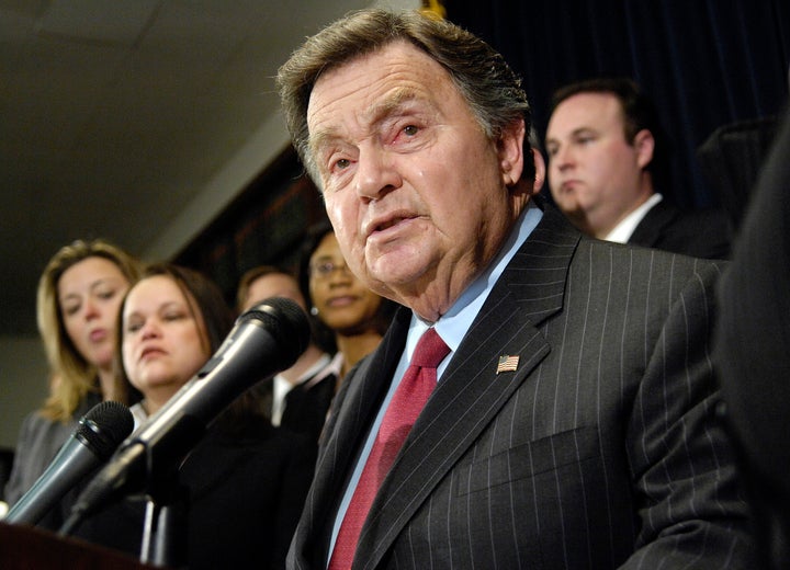 Queens County District Attorney Richard A. Brown at a press conference in March 2007.
