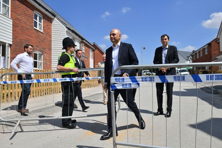 Home Secretary Sajid Javid visited Amesbury this month