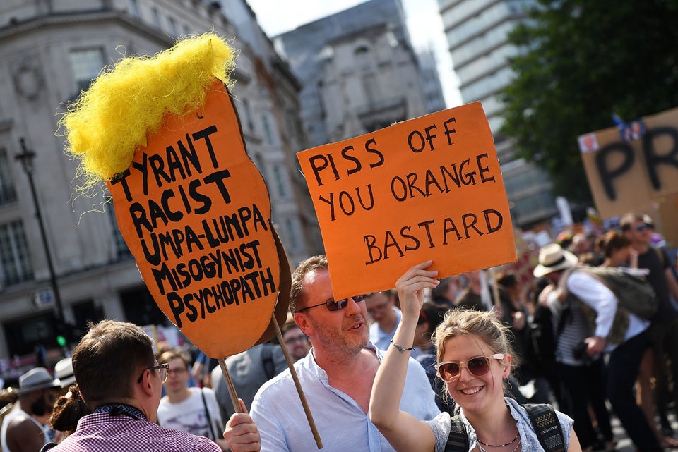 The Best Donald Trump Protest Signs From The London Rally | HuffPost ...
