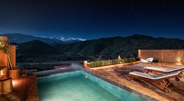 Kasbah Bab Ourika de nuit
