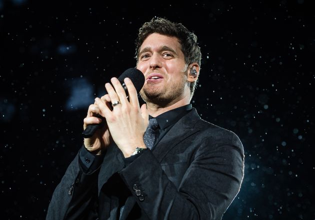 Michael Buble performs live at Barclaycard present British Summer Time Hyde Park at Hyde Park.