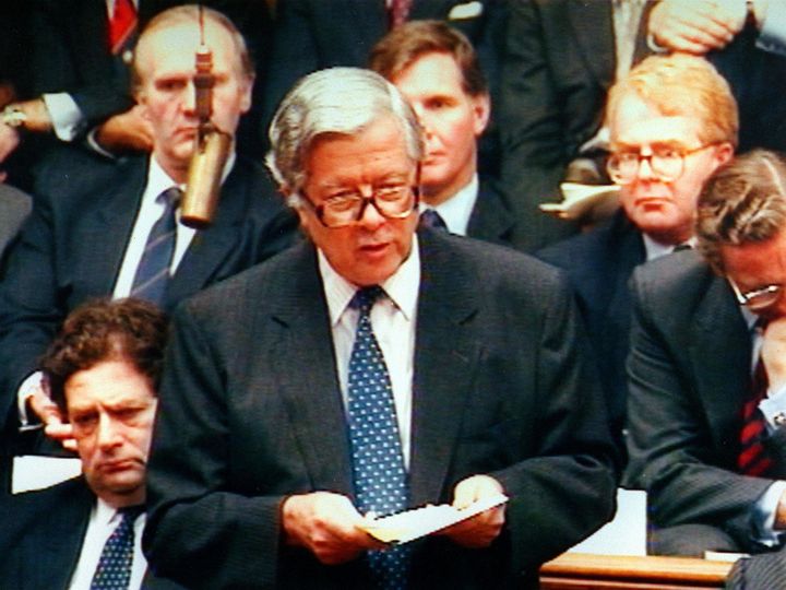 Geoffrey Howe's resignation statement in 1990 sparked the end of Margaret Thatcher's premiership