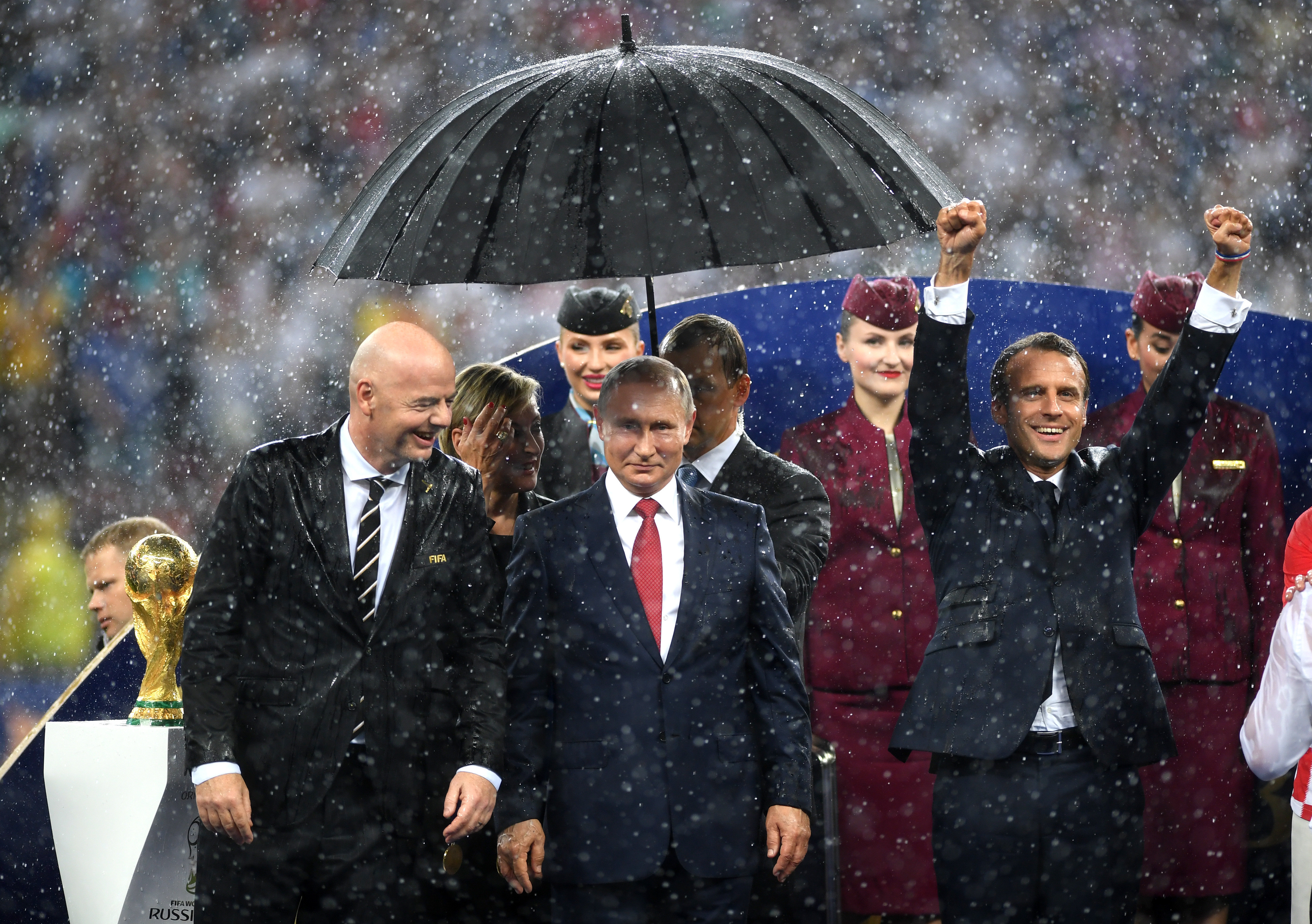 France Win The World Cup And Emmanuel Macron Is Absolutely Loving It ...