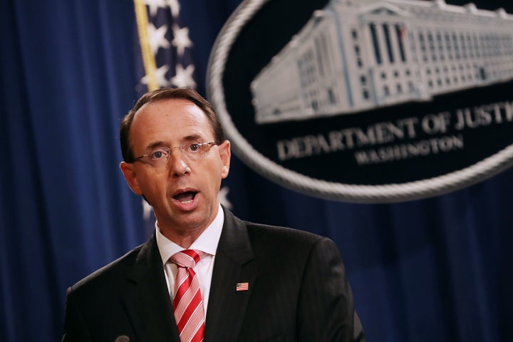 U.S. Deputy Attorney General Rod Rosenstein announced indictments against 12 Russian intelligence agents for hacking computers used by the Democratic National Committee, the Hillary Clinton campaign, the Democratic Congressional Campaign Committee and other organizations.