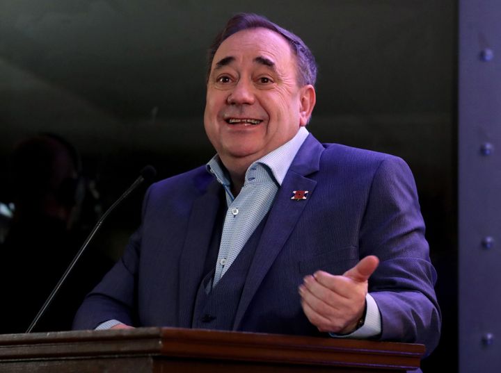 Alex Salmond at the launch of his TV chat show on RT