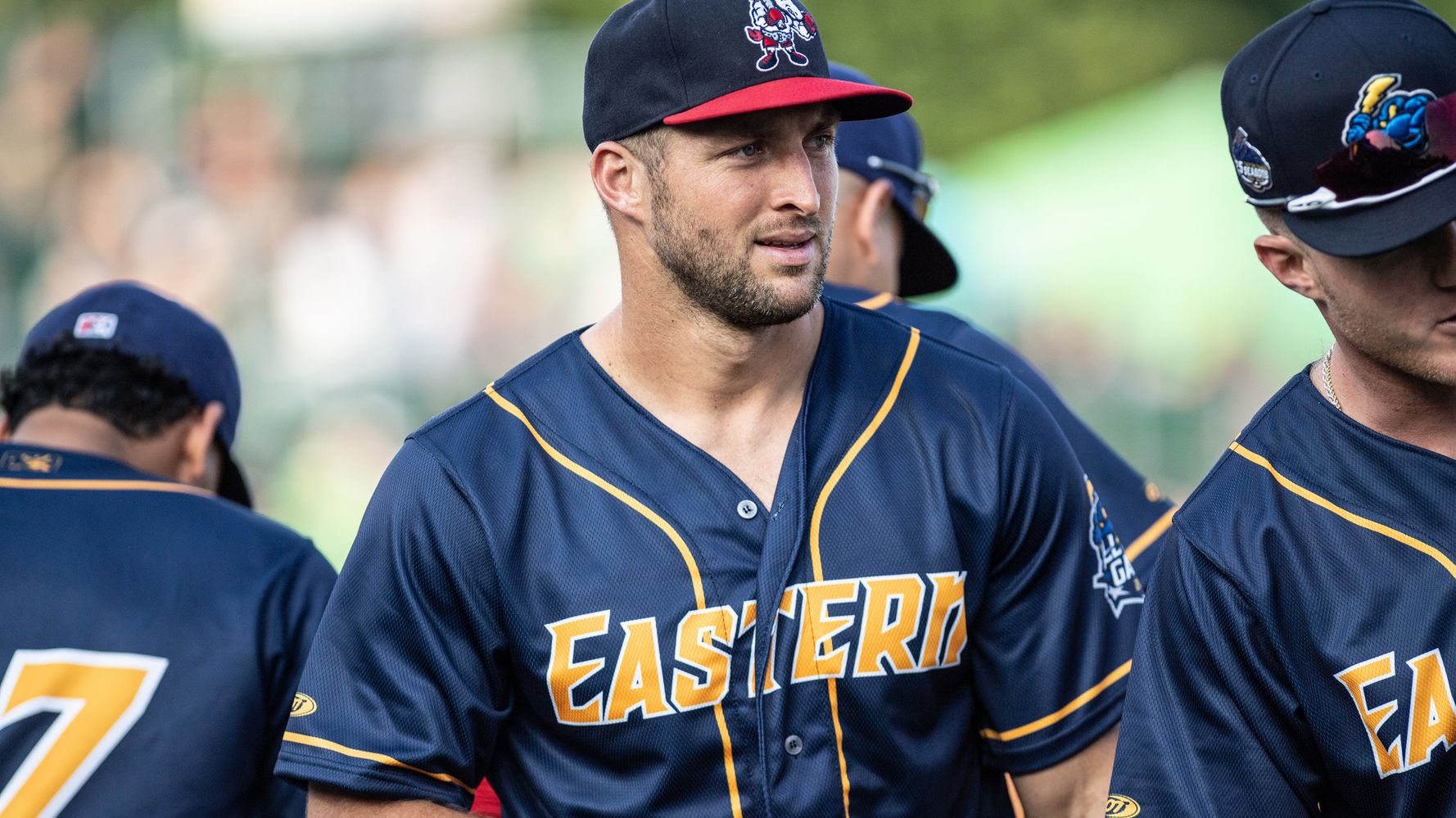 Demi-Leigh Nel-Peters Surprises Tim Tebow with High School Jersey