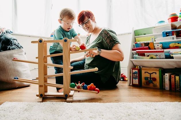 Clare and her two-and-half-year-old son Nathanial.