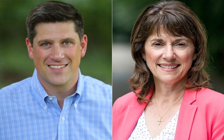 State Sen. Leah Vukmir, right, defeated businessman and veteran Kevin Nicholson in Tuesday night's primary. 