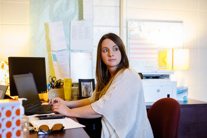 Boatright sits in her office in the Board of Education building in Thomasville.