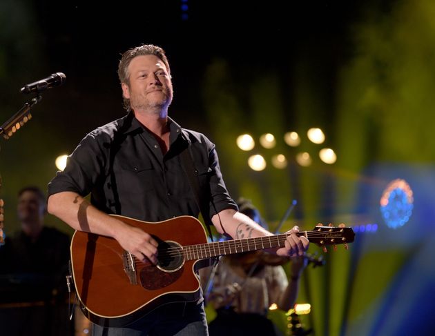 Blake Shelton during a steadier performance at the 2018 CMA Music Festival on June 8 in Nashville.