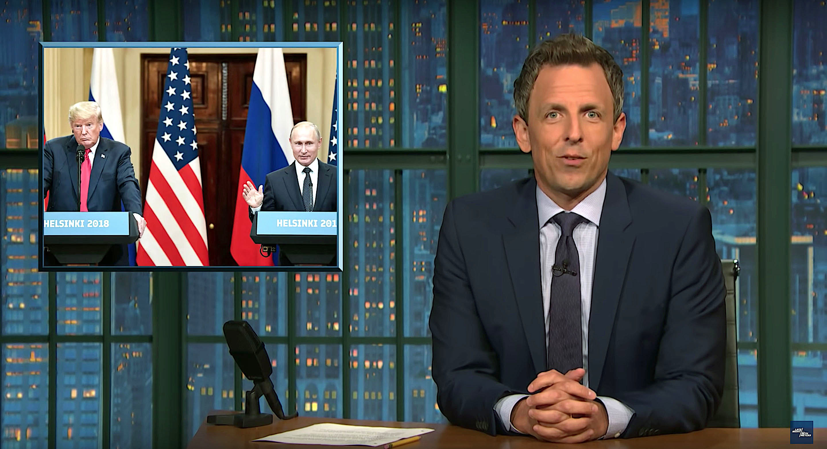 Seth Meyers: Trump Just Delivered One Of The Most Surreal Performances ...