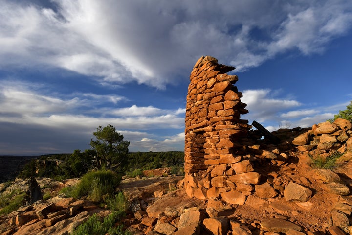 The best preserved of seven towers at the Mule Canyon Cave Towers site, just one of more than 100,000 archaeological sites in the Bears Ears National Monument