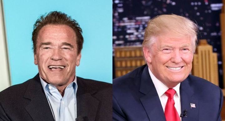 Arnold Schwarzenegger; Donald Trump. 