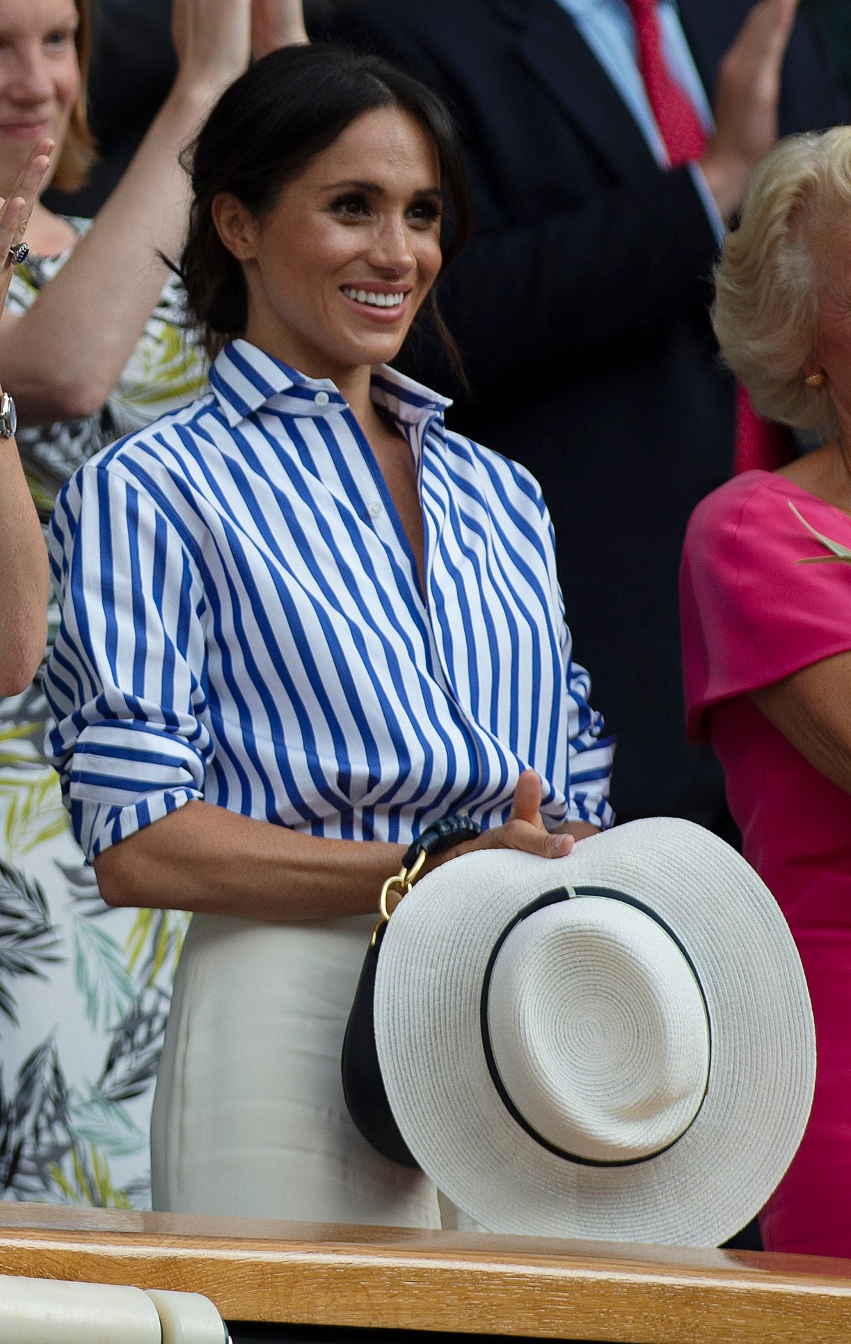 meghan markle striped shirt