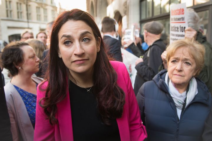 Jewish Labour MP Luciana Berger, who criticised the new plans at the Parliamentary Labour Paryt, and Margaret Hodge