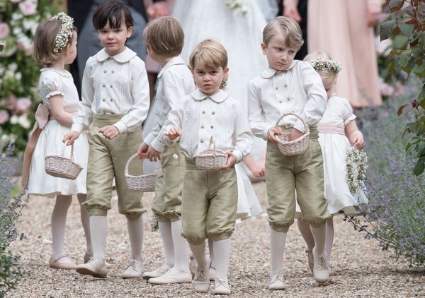 Prince George&nbsp;at the wedding Of Pippa Middleton and James Matthews at St Mark's Church on May 20, 2017, in Englefield Gr