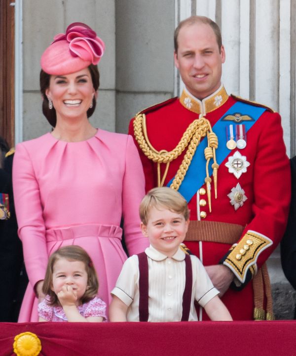 Prince George and his family&nbsp;look on from the balcony during the annual Trooping The Colour parade on June 17, 2017, in 