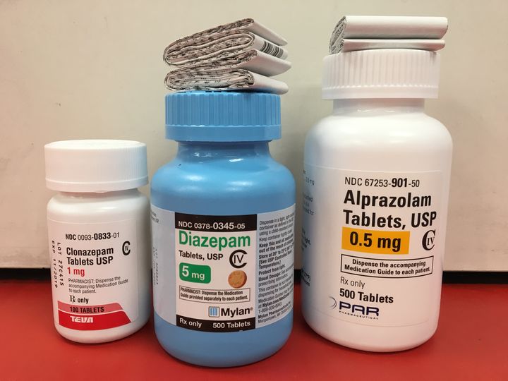 <p>Clonazepam (traded as Klonopin), diazepam (Valium) and alprazolam (Xanax) are among the most sold drugs in a class of widely prescribed anti-anxiety medications known as benzodiazepines. Public health officials warn the pills should be used only in the short term and should never be mixed with opioids or alcohol.</p>