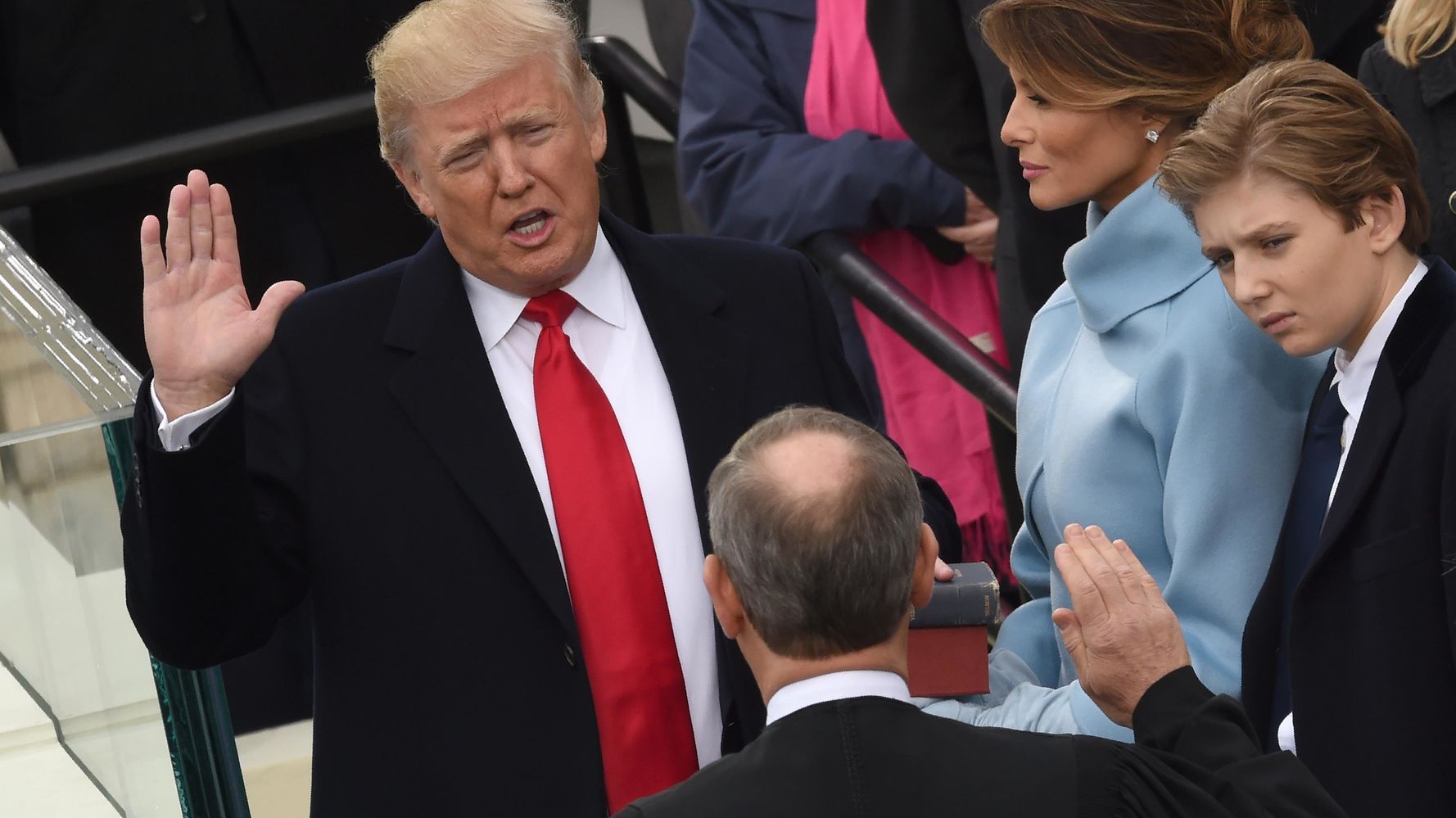 Donald Trump Is Sworn In As The 45th President Of The United States ...