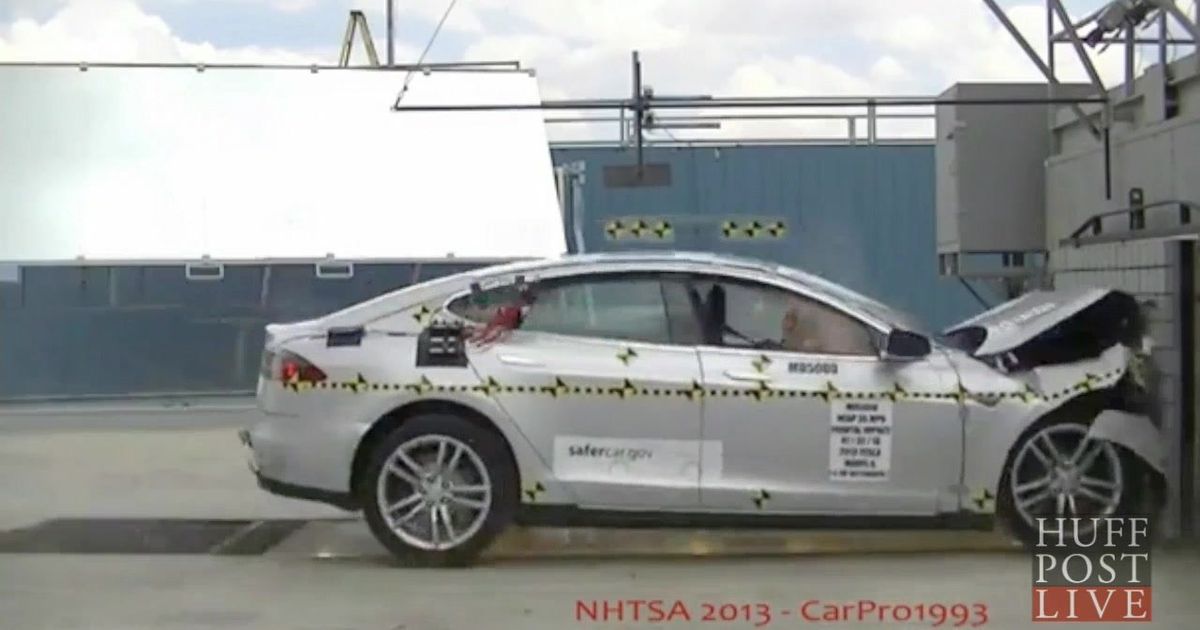 Tesla Model S Named Safest Car Ever Huffpost Videos