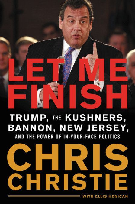 Christie's book, Let Me Finish, is scheduled for release in January 2019.
