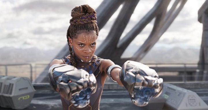 Letitia Wright as Shuri.