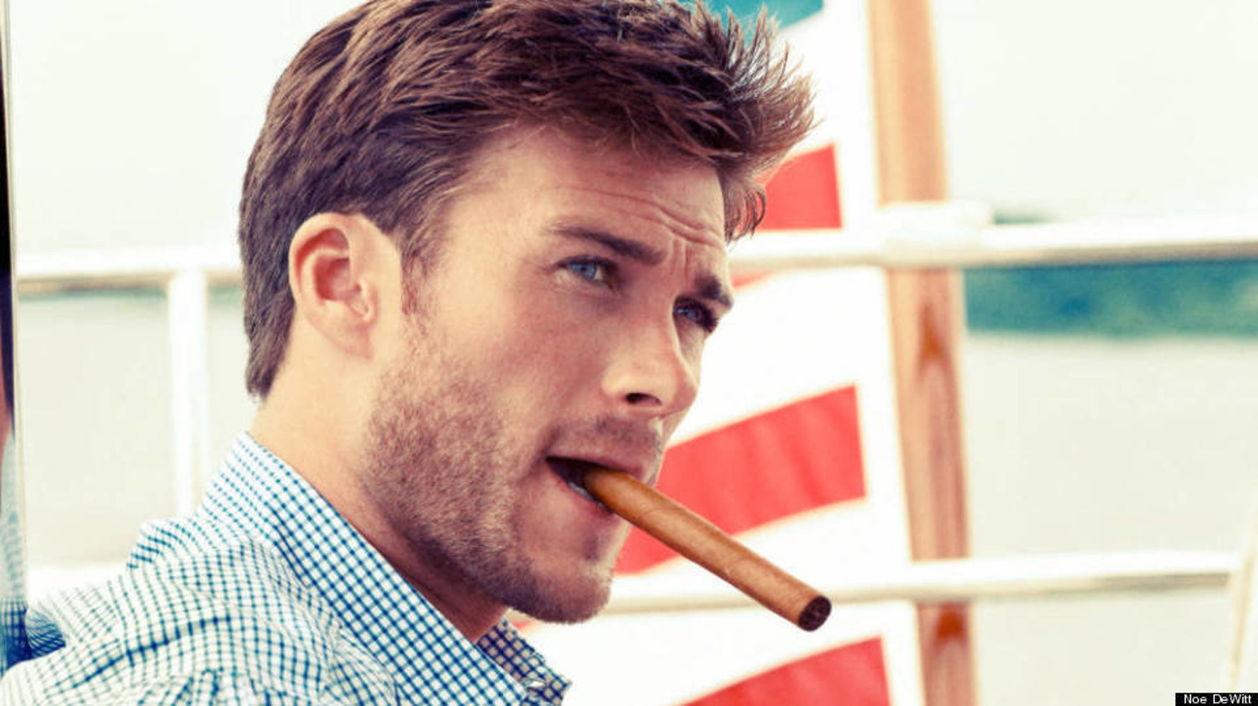 Scott Eastwood Clint Eastwood S Son Models For Town Country Magazine Huffpost