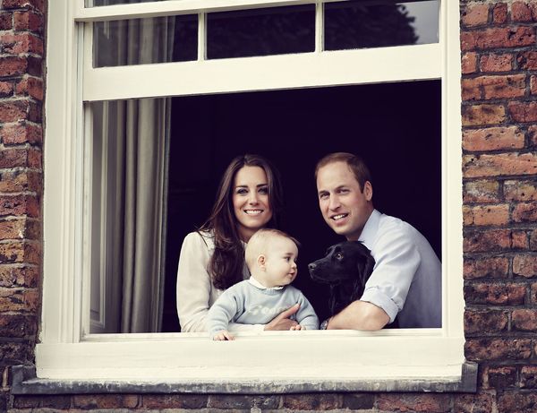 Family photo taken at Kensington Palace in March 2014.