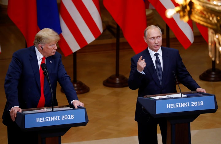 Trump caused a firestorm in Helsinki earlier this week after he rejected the assertion of U.S. intelligence agencies, who say