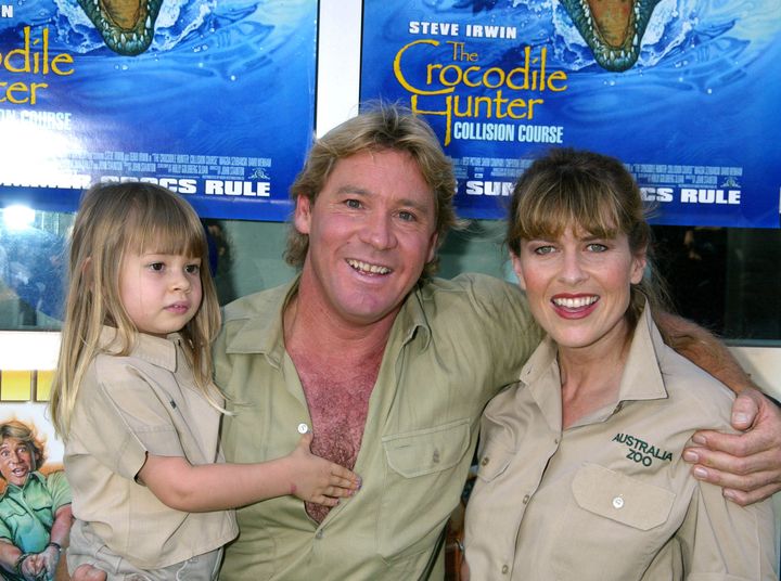 Bindi, Steve and Terri Irwin pictured together in Hollywood.